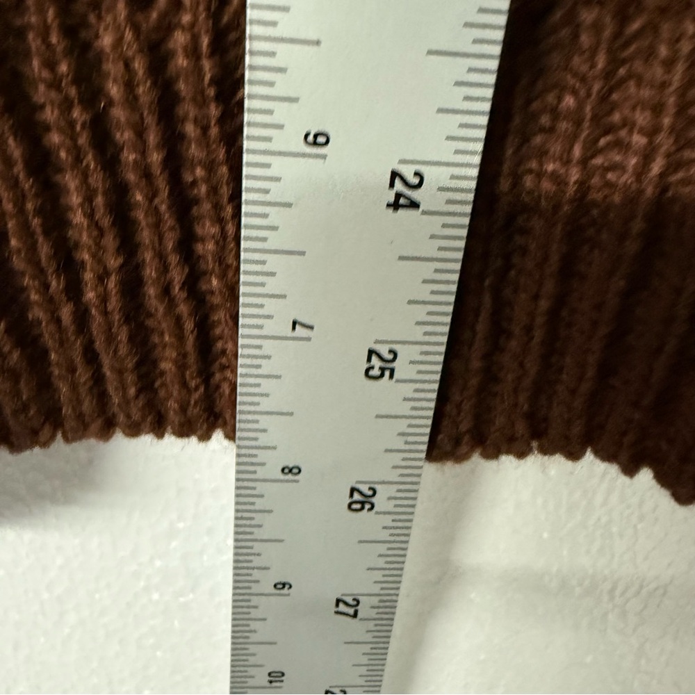 Sage Steel Sweater Men Size L Brown Textured Waffle Knit Crewneck Pullover - Picture 8 of 9